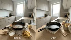 Rost auf Pfannen oder Werkzeug? Ein Küchen-Kniff mit Kartoffelschalen und etwas Natron, der mehr bewirkt, als man denkt