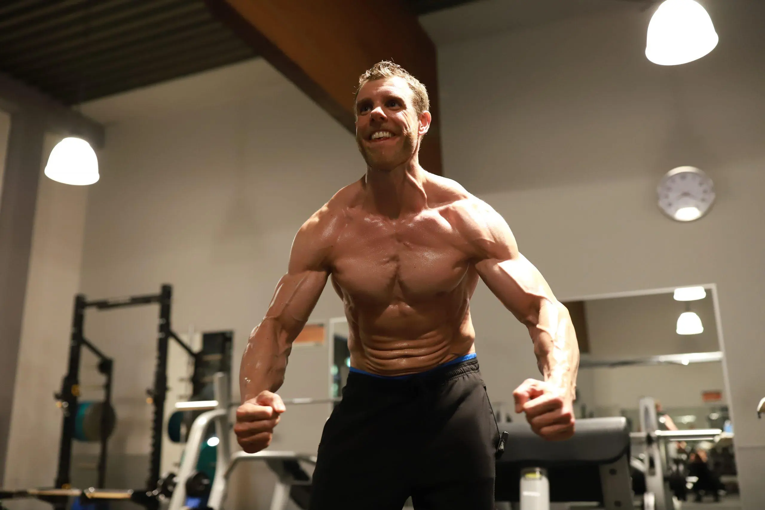 Bodybuilder Fotoshooting